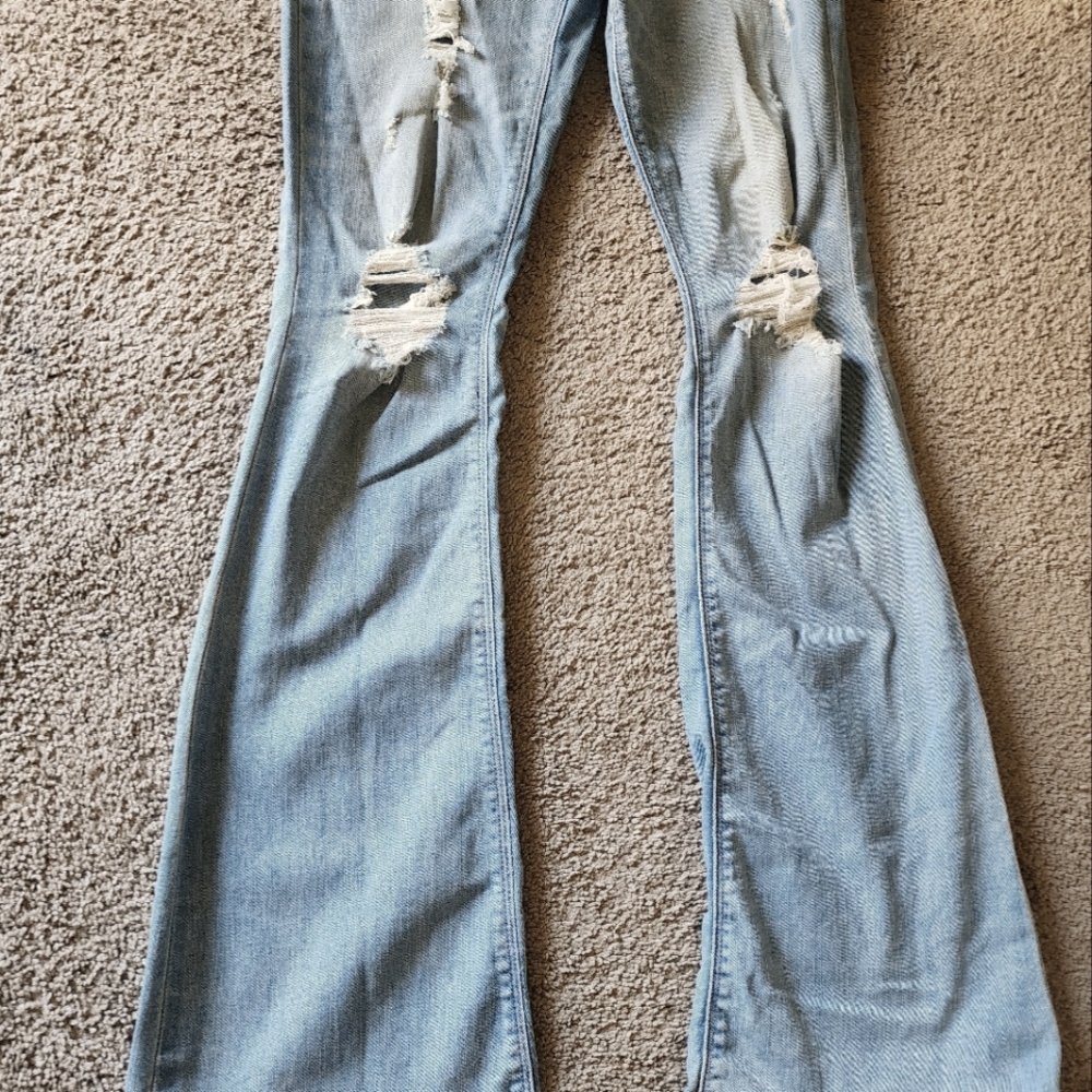 EXPRESS JEANS SLIM FLARE MID-RISE size 6R